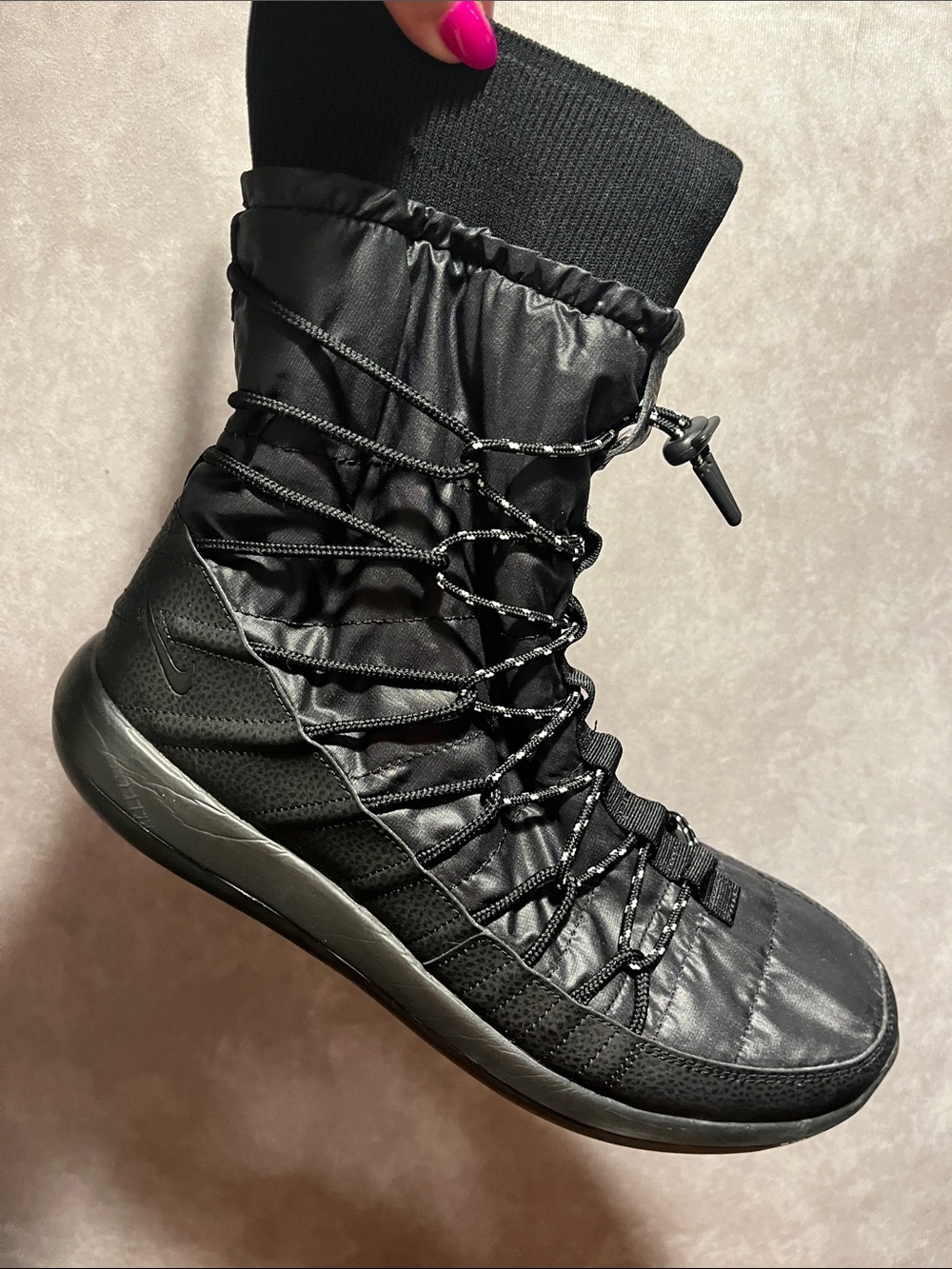 Nike Roshe Two High Sneakerboot High-Top Knit Cuff Boots size 11.5 - Picture 6 of 13